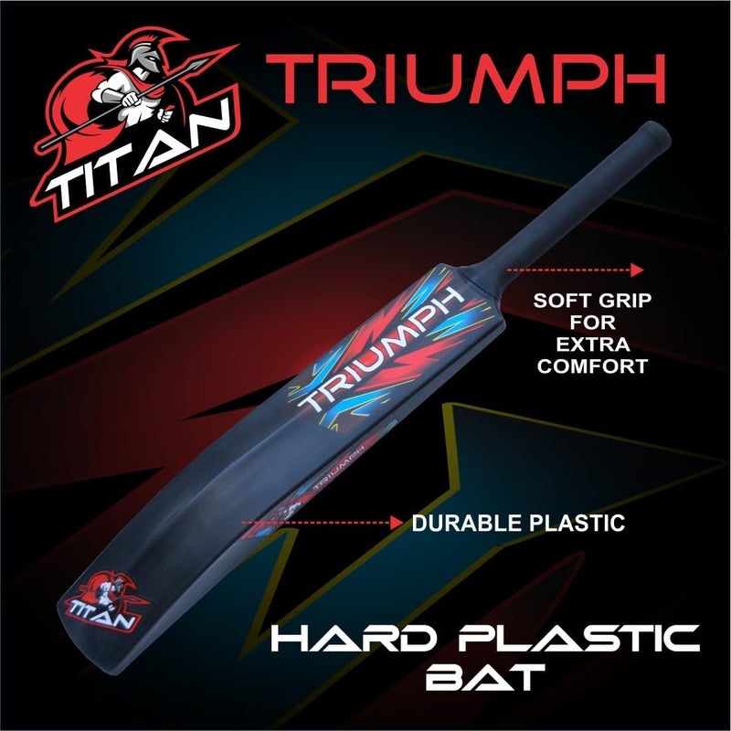 YOOGI Cricket Full Size Bat for All Age Groups - PVC/Plastic Bat for Tennis & Wind Balls - Image 4
